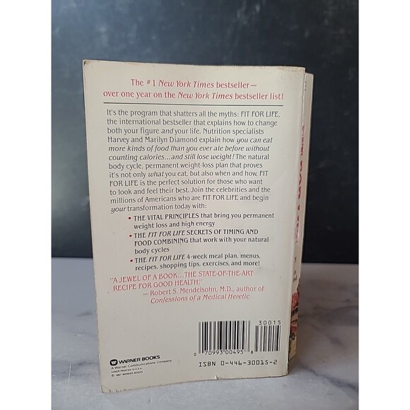 Fit For Life By Harvey And Marilyn Diamond Paperback - Picture 9 of 10